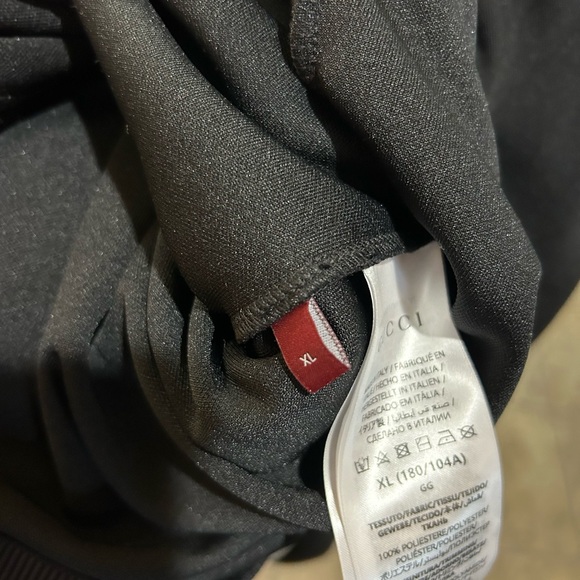 Men's Gucci embroidered logo technical jersey, zip jacket size XL made in Italy - Picture 10 of 14